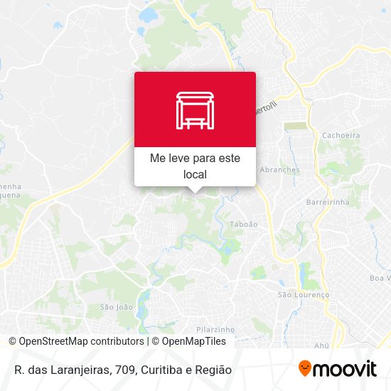 R. das Laranjeiras, 709 mapa