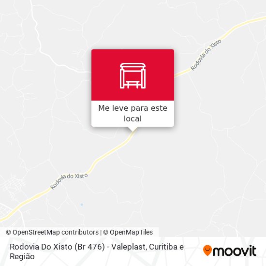Rodovia Do Xisto (Br 476) - Valeplast mapa
