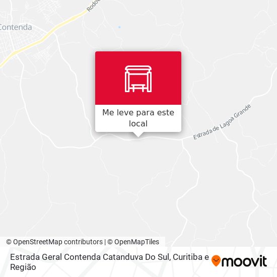 Estrada Geral Contenda Catanduva Do Sul mapa