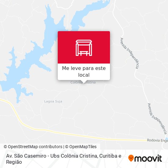 Av. São Casemiro - Ubs Colônia Cristina mapa