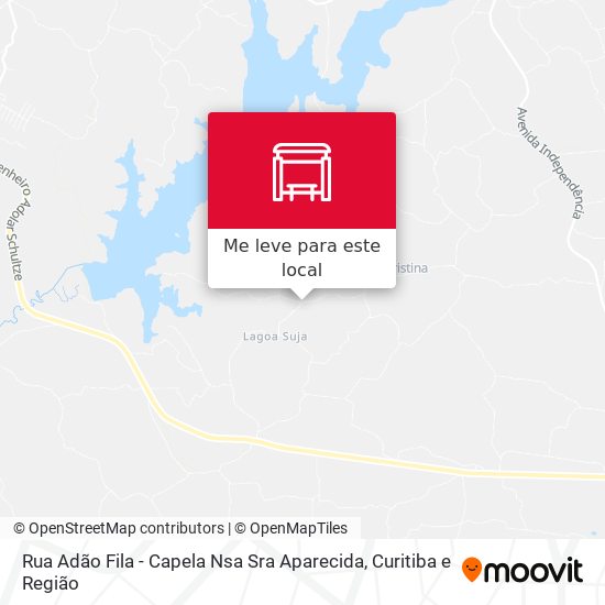 Rua Adão Fila - Capela Nsa Sra Aparecida mapa