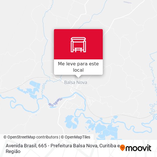 Avenida Brasil, 665 - Prefeitura Balsa Nova mapa