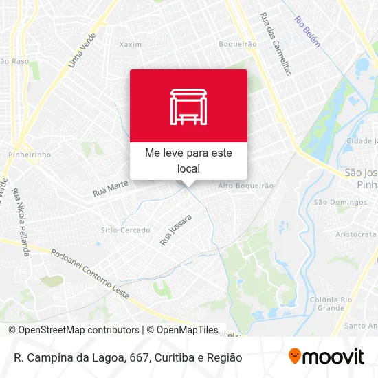 R. Campina da Lagoa, 667 mapa