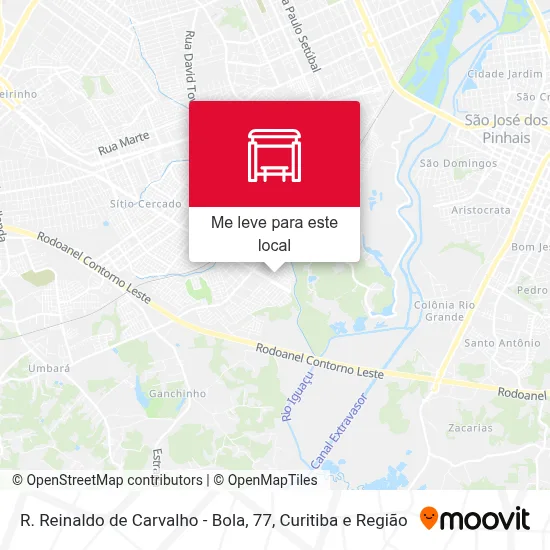 R. Reinaldo de Carvalho - Bola, 77 mapa