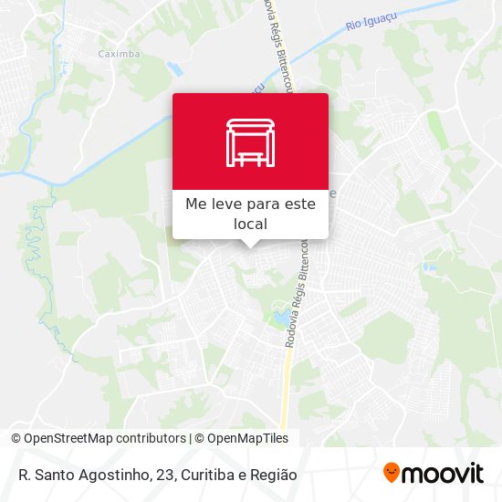 R. Santo Agostinho, 23 mapa
