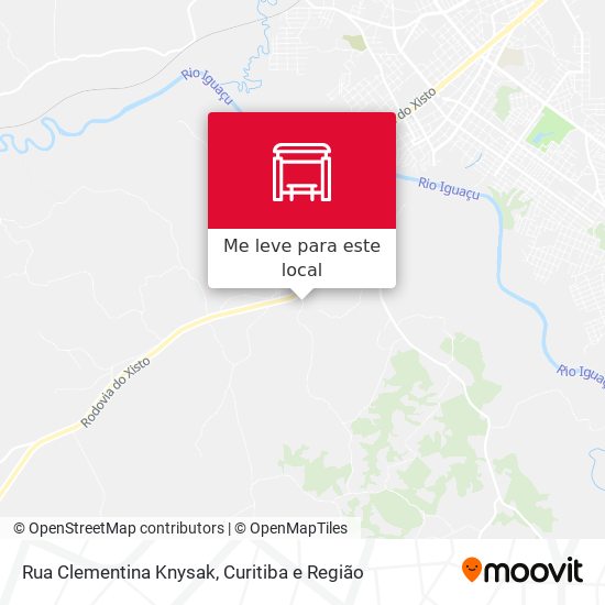 Rua Clementina Knysak mapa