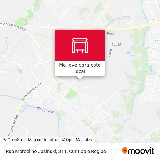 Rua Marcelino Jasinski, 311 mapa