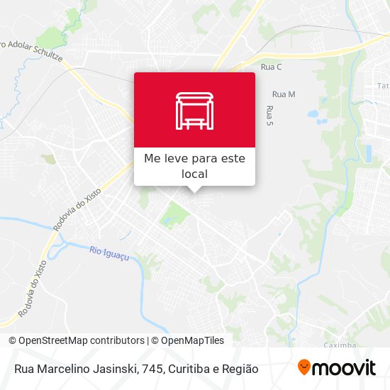 Rua Marcelino Jasinski, 745 mapa