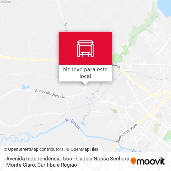 Avenida Independência, 555 - Capela Nossa Senhora Monte Claro mapa