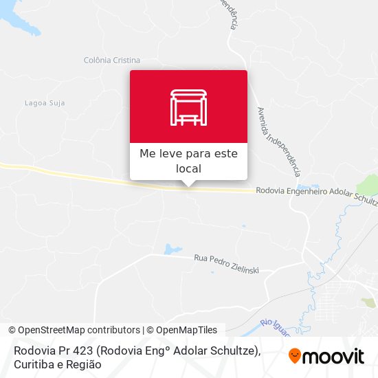 Rodovia Pr 423 (Rodovia Engº Adolar Schultze) mapa