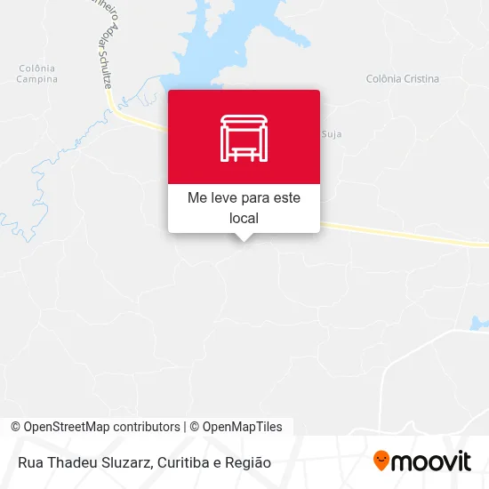 Rua Thadeu Sluzarz mapa