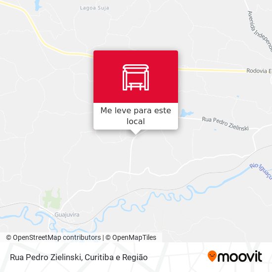 Rua Pedro Zielinski mapa