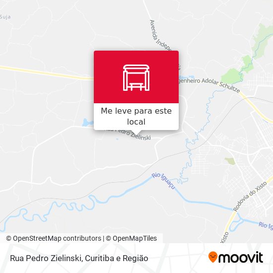 Rua Pedro Zielinski mapa