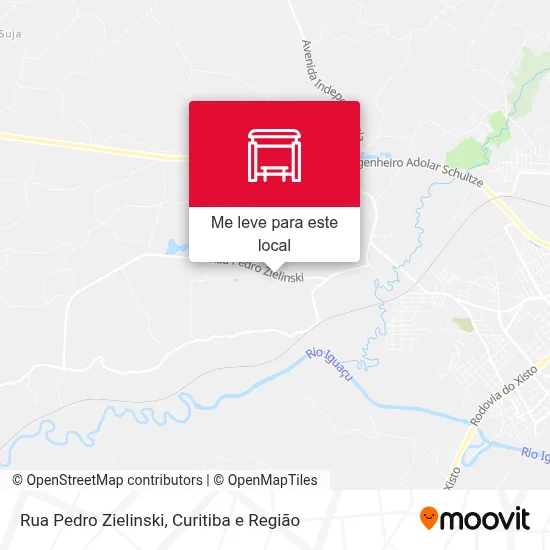 Rua Pedro Zielinski mapa