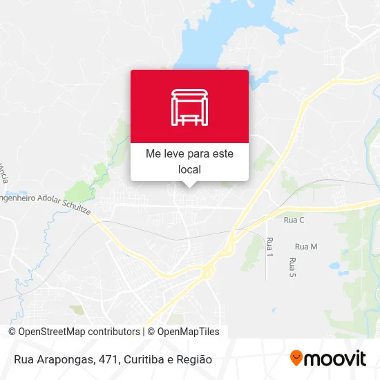 Rua Arapongas, 471 mapa