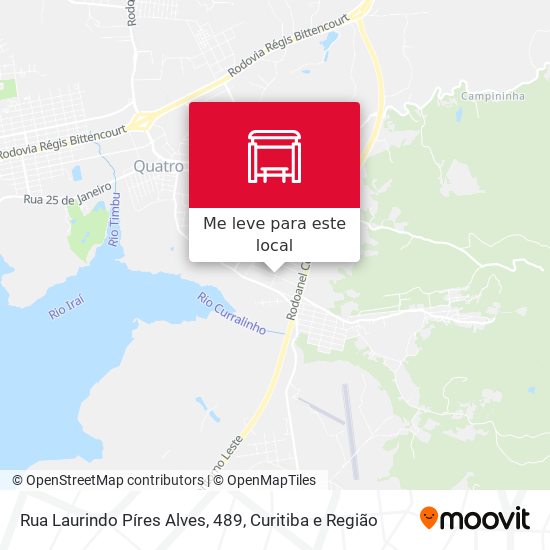 Rua Laurindo Píres Alves, 489 mapa