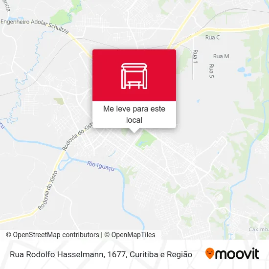Rua Rodolfo Hasselmann, 1677 mapa