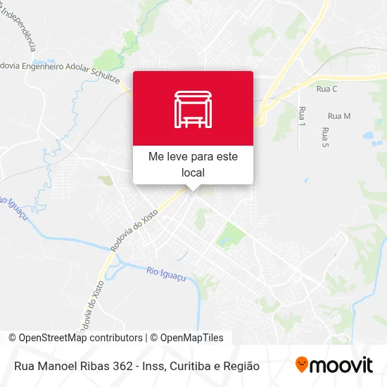 Rua Manoel Ribas 362 - Inss mapa