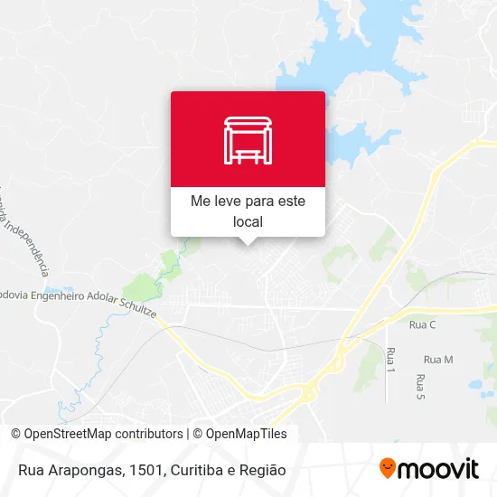 Rua Arapongas, 1501 mapa