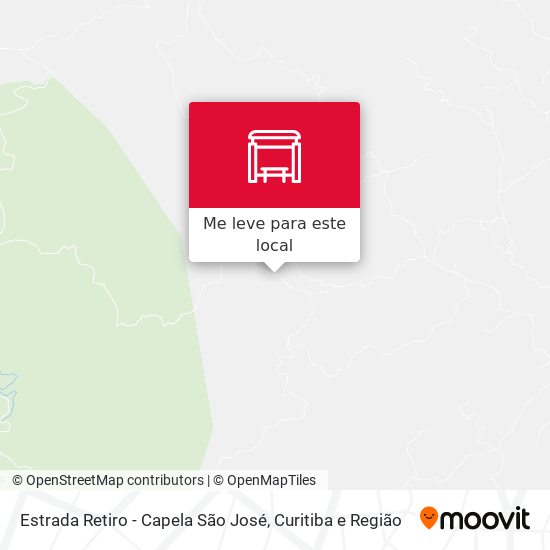 Estrada Retiro - Capela São José mapa