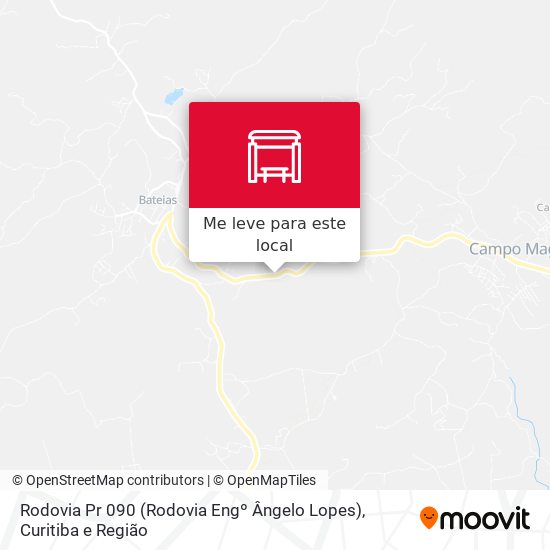 Rodovia Pr 090 (Rodovia Engº Ângelo Lopes) mapa