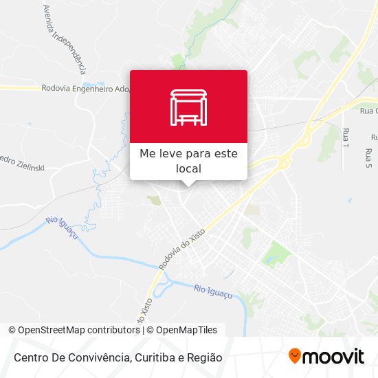 Centro De Convivência mapa