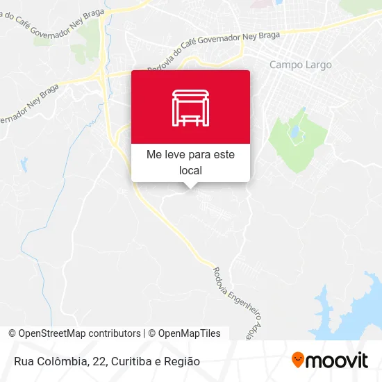 Rua Colômbia, 22 mapa