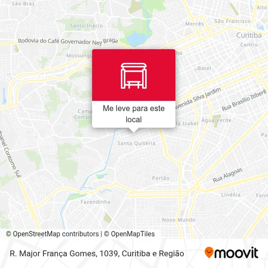 R. Major França Gomes, 1039 mapa
