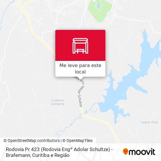 Rodovia Pr 423 (Rodovia Engº Adolar Schultze) - Brafemann mapa