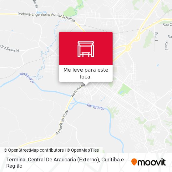 Terminal Central De Araucária (Externo) mapa