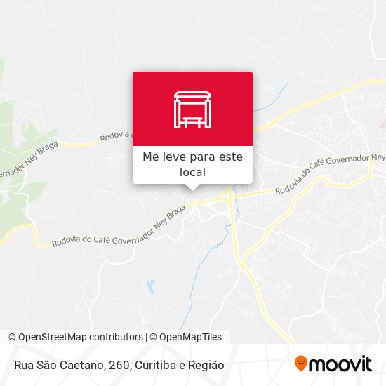 Rua São Caetano, 260 mapa