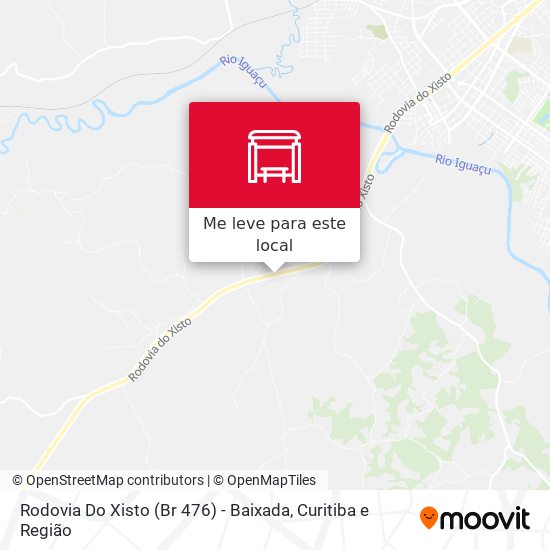 Rodovia Do Xisto (Br 476) - Baixada mapa