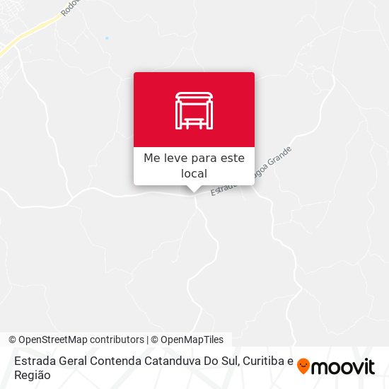 Estrada Geral Contenda Catanduva Do Sul mapa
