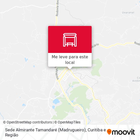 Sede Almirante Tamandaré (Madrugueiro) mapa