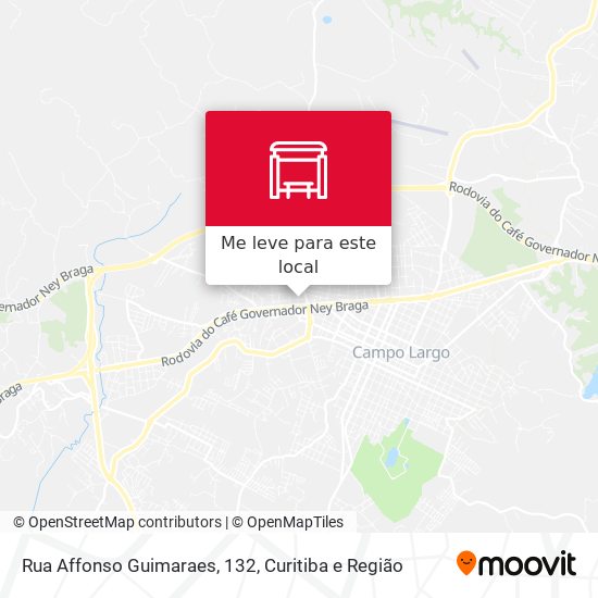 Rua Affonso Guimaraes, 132 mapa