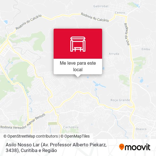 Asilo Nosso Lar (Av. Professor Alberto Piekarz, 3438) mapa