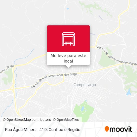 Rua Água Mineral, 410 mapa