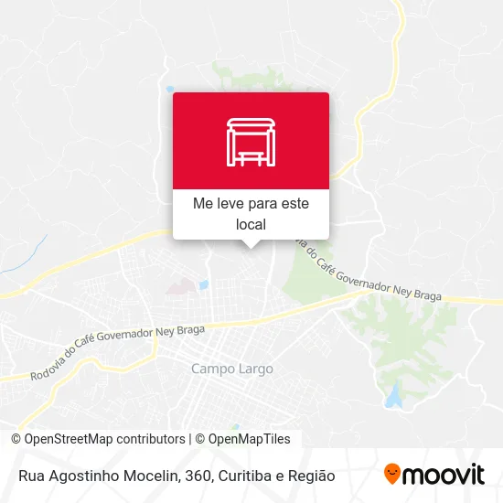 Rua Agostinho Mocelin, 360 mapa