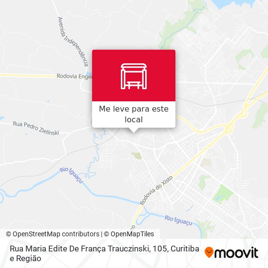 Rua Maria Edite De França Trauczinski, 105 mapa
