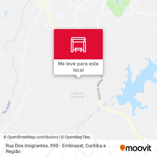 Rua Dos Imigrantes, 990 - Embrasat mapa