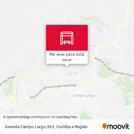 Avenida Campo Largo, 663 mapa