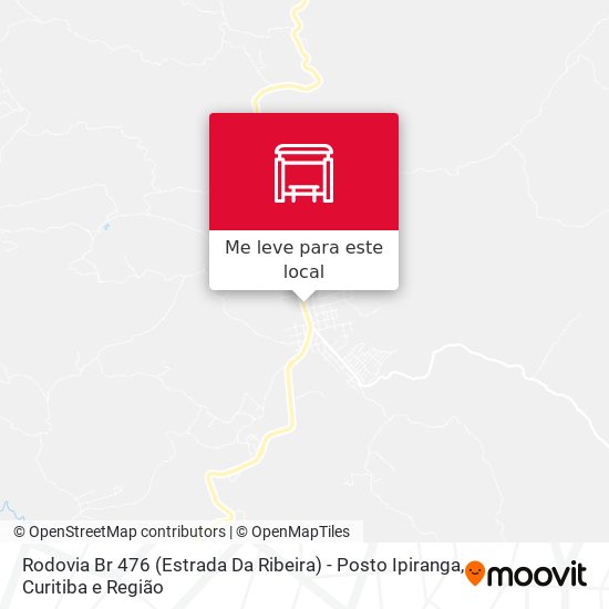 Rodovia Br 476 (Estrada Da Ribeira) - Posto Ipiranga mapa