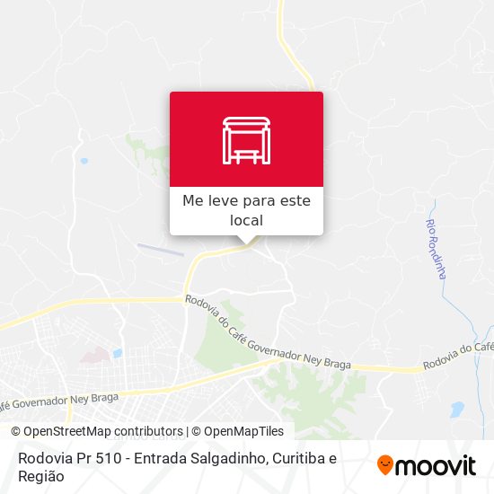 Rodovia Pr 510 - Entrada Salgadinho mapa