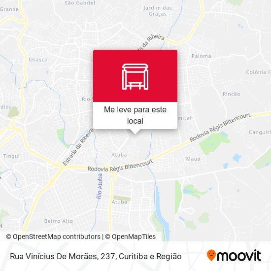 Rua Vinícius De Morães, 237 mapa