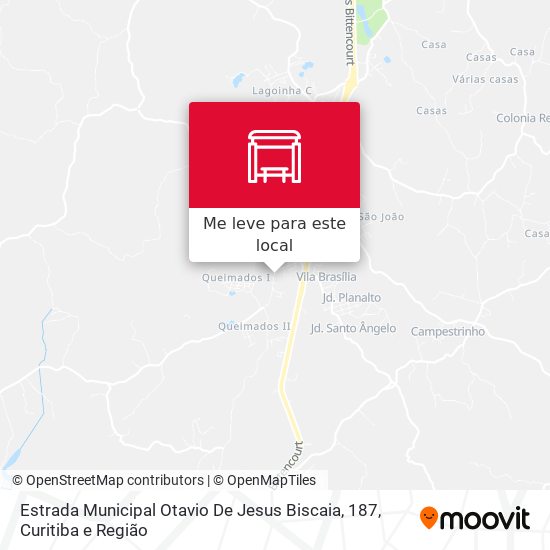 Estrada Municipal Otavio De Jesus Biscaia, 187 mapa