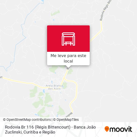 Rodovia Br 116 (Régis Bittencourt)  - Banca João Zuclinski mapa