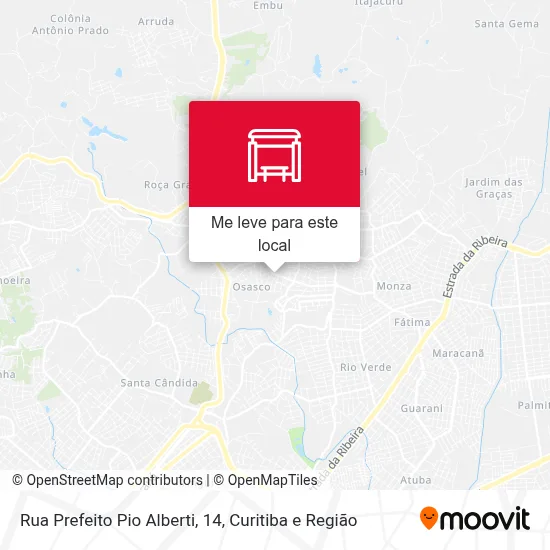 Rua Prefeito Pio Alberti, 14 mapa