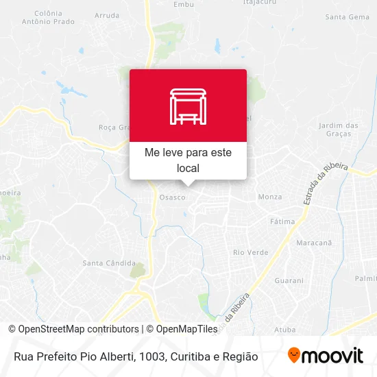 Rua Prefeito Pio Alberti, 1003 mapa