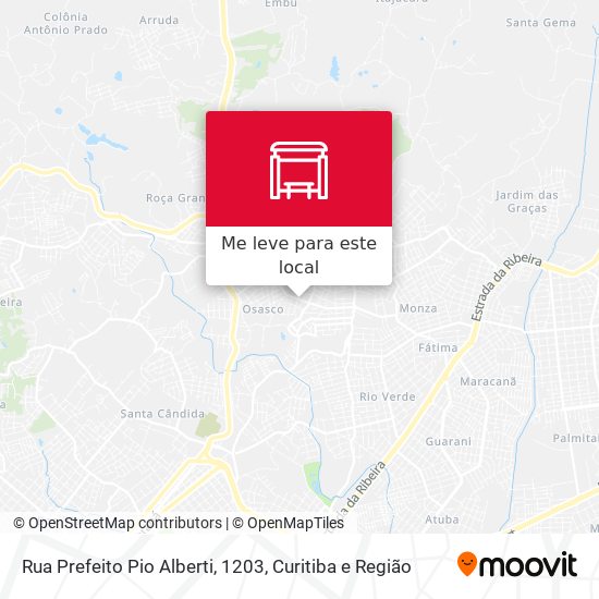 Rua Prefeito Pio Alberti, 1203 mapa