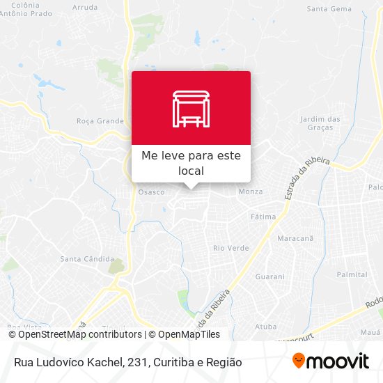 Rua Ludovíco Kachel, 231 mapa